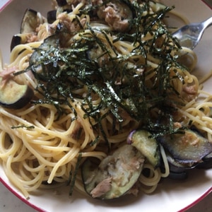 なすとツナの和風パスタ